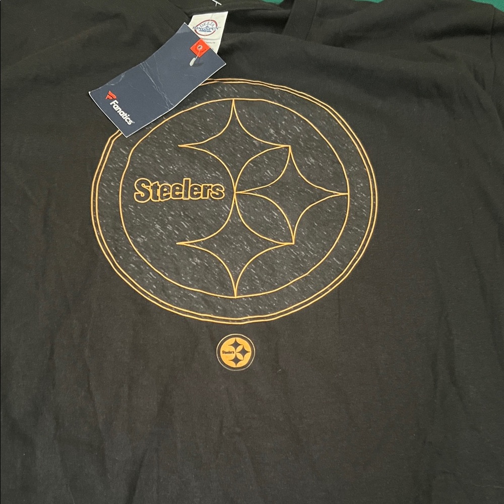 Fanatics Black and Gold Steelers Short-Sleeve Tee
